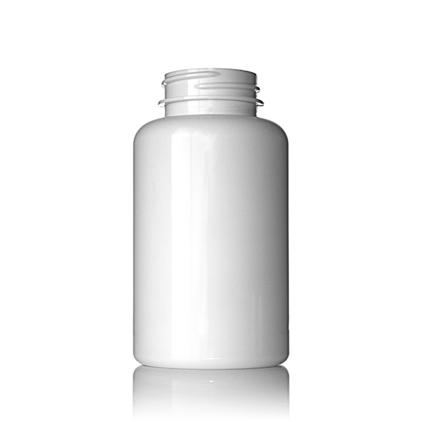 200CC WHITE PET WIDE MOUTH PACKER ROUND - 38-400 NECK