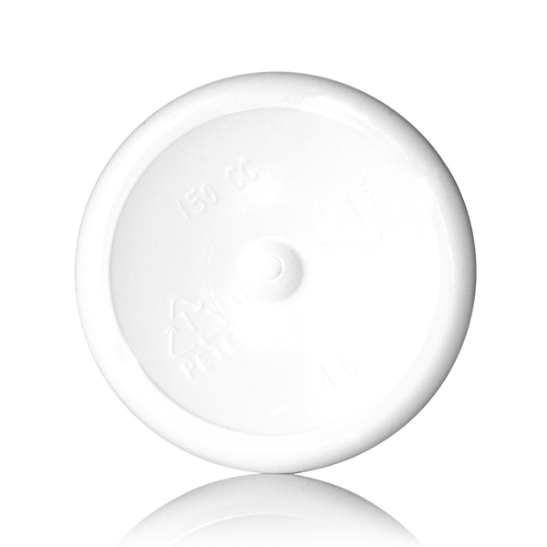 150CC WHITE PET WIDE MOUTH ROUND PACKER PLASTIC BOTTLE - 38-400 NECK-detail image