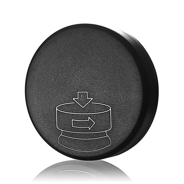 53-400 BLACK PP MATTE SIDE / PICTORIAL TOP PUSH DOWN AND TURN CRC - F217 LINER