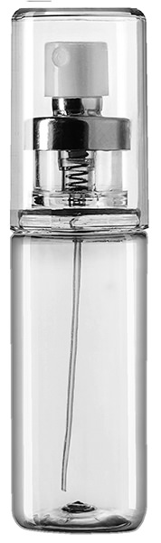 60ML CLEAR PET TUBO PERFUMERO ROUND - 20MM NECK