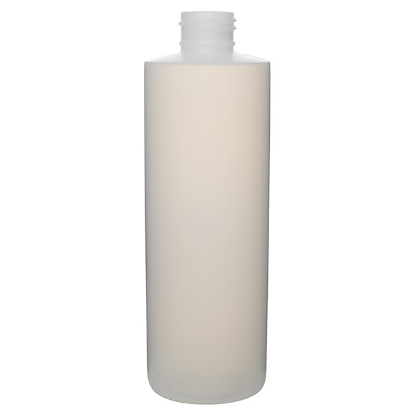 8OZ NATURAL HDPE STYLELINE CYLINDER ROUND - 24-410 NECK-detail image