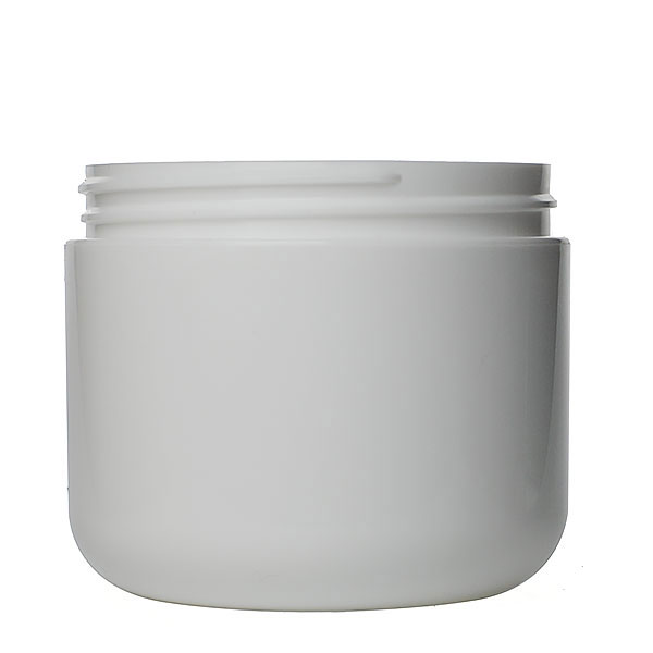 4OZ WHITE PP/PPROUND BASE DOUBLE WALL JAR - 70-400 NECK
