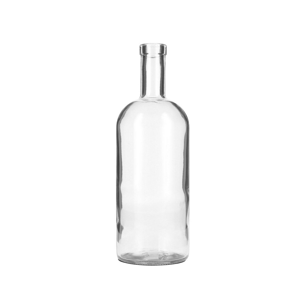 750ML FLINT GLASS ROYAL BAR TOP SPIRITS BOTTLE - 32-3120 NECK-detail image