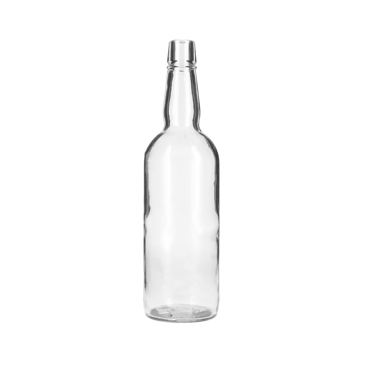 750ML FLINT GLASS VALIANT BAR TOP SPIRITS BOTTLE - 28-3104 NECK-detail image