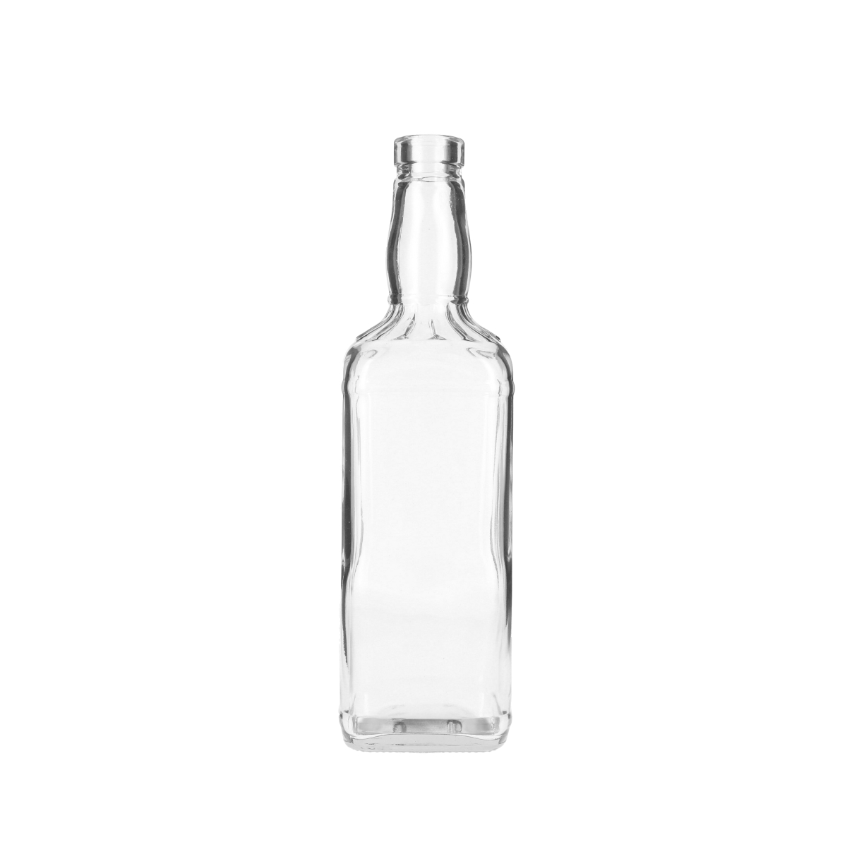 750ML FLINT GLASS RESERVE BAR TOP SPIRITS BOTTLE - 32-3120 NECK-detail image