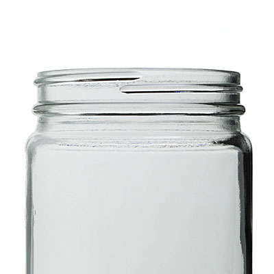 32OZ FLINT CREAM ROUND GLASS JAR - 89-400 NECK-detail image