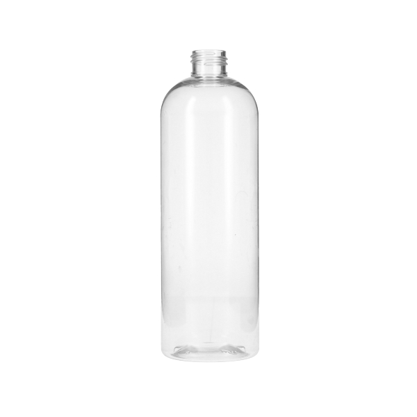  16OZ CLEAR PET COSMO ROUND PLASTIC BOTTLE - 24-410 NECK-detail image