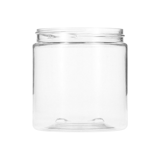 8OZ CLEAR PET STRAIGHT-SIDED PLASTIC JAR ROUND - 70-400 NECK-detail image