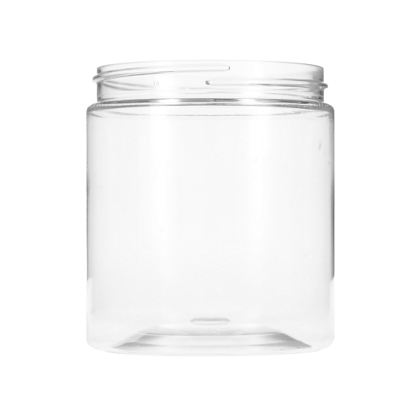 19OZ CLEAR PET STRAIGHT-SIDED PLASTIC JAR ROUND - 89-400 NECK-detail image
