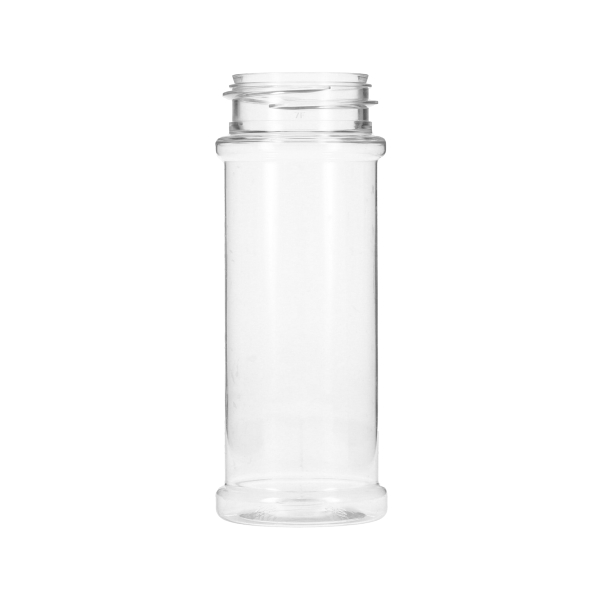 3.75OZ CLEAR PET SPICE ROUND PLASTIC JAR - 43-485 NECK-detail image