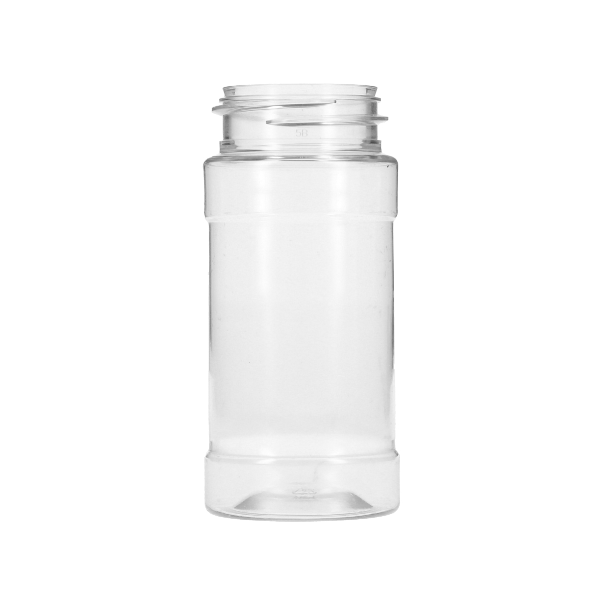 4oz Clear Pet Plastic Spice Jars (Red Cap) - Clear 43-485