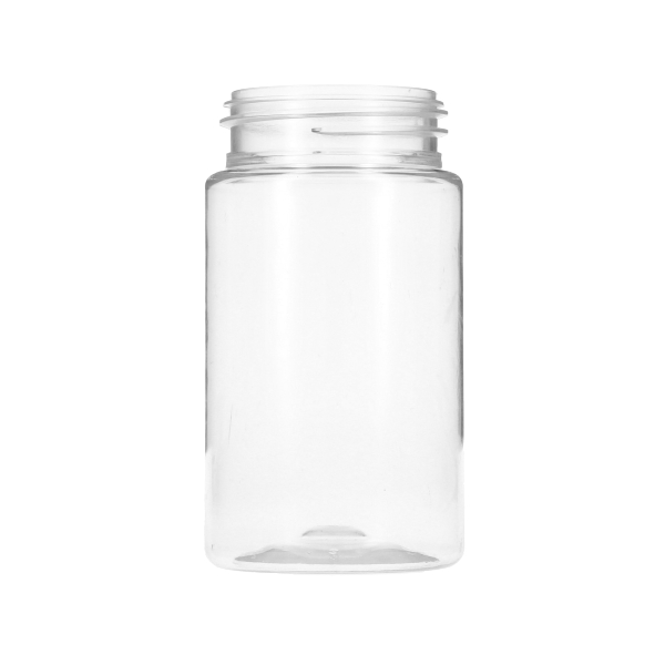 6OZ CLEAR PET  SPICE ROUND PLASTIC JAR - 63-400 NECK-detail image