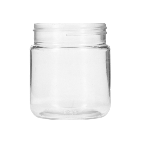 6OZ CLEAR PET SPICE ROUND PLASTIC JAR - 53-485 NECK-detail image