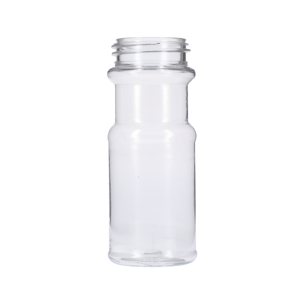 8OZ CLEAR PET SPICE ROUND PLASTIC JAR - 48-485 NECK-detail image