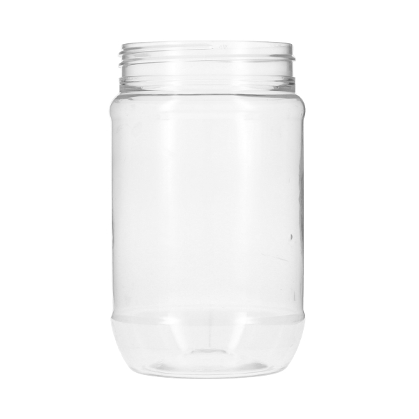 17OZ CLEAR PET NUT BUTTER ROUND PLASTIC JAR - 70-400 NECK-detail image