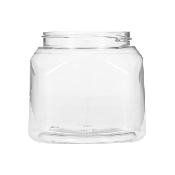 14OZ CLEAR PET DEEP NECK SQUARE PLASTIC JAR - 70-400 NECK-detail image