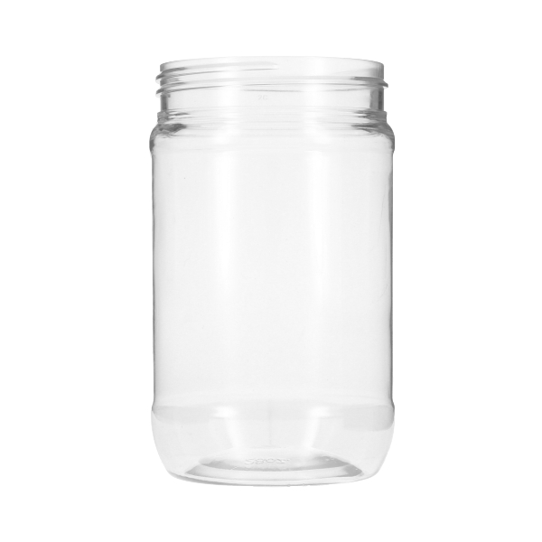 28.1OZ CLEAR PET ROUND PLASTIC JAR - 83-400 NECK-detail image