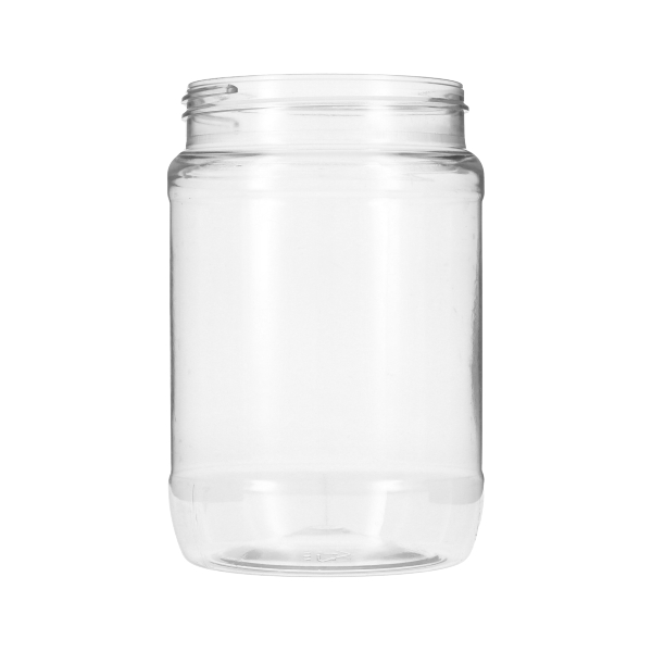 32OZ CLEAR PET ROUND PLASTIC JAR - 89-400 NECK-detail image