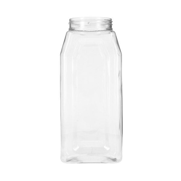 29OZ CLEAR PET SPICE OBLONG PLASTIC JAR - 63-400 NECK