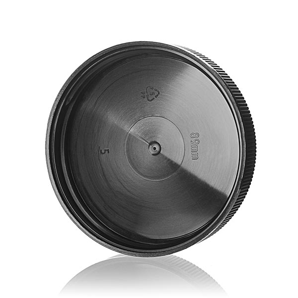89-400 BLACK RIB SIDE / TEXT TOP PP INSIDE GATE CHILD RESISTANT CAP-detail image