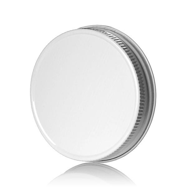70-450 WHITE METAL CAP - PLASTISOL LINER