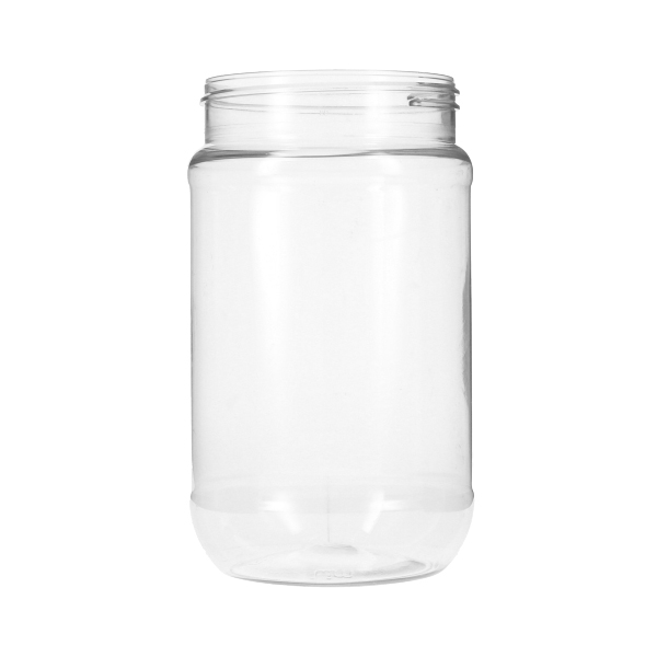 40OZ CLEAR PET NUT BUTTER ROUND PLASTIC JAR - 89-400 NECK-detail image