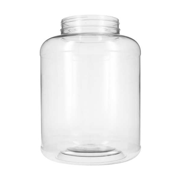 2GALLON CLEAR PET PRETZEL ROUND PLASTIC JAR - 120-400 NECK-detail image
