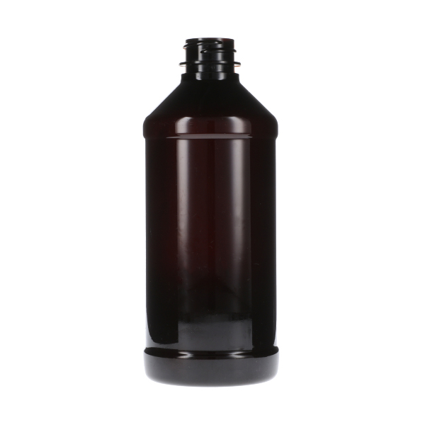 16OZ AMBER PET MODERN ROUND - 28-400 NECK-detail image