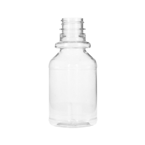 6OZ CLEAR PET LIQUID PHARMA TRIANGLE PLASTIC BOTTLE - 28-400 NECK-detail image