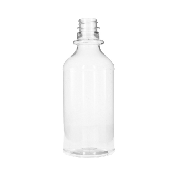 12OZ CLEAR PET LIQUID PHARMA TRIANGLE PLASTIC BOTTLE - 28-400 NECK