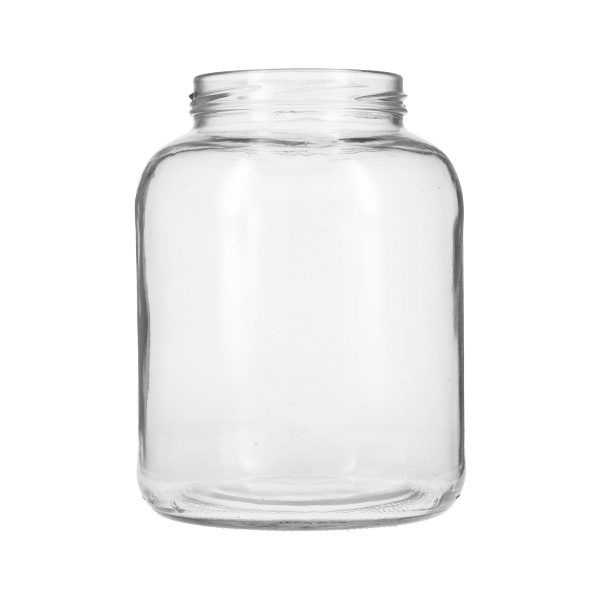 46OZ FLINT GLASS PICKLE ROUND JAR - 82-2040 NECK-detail image