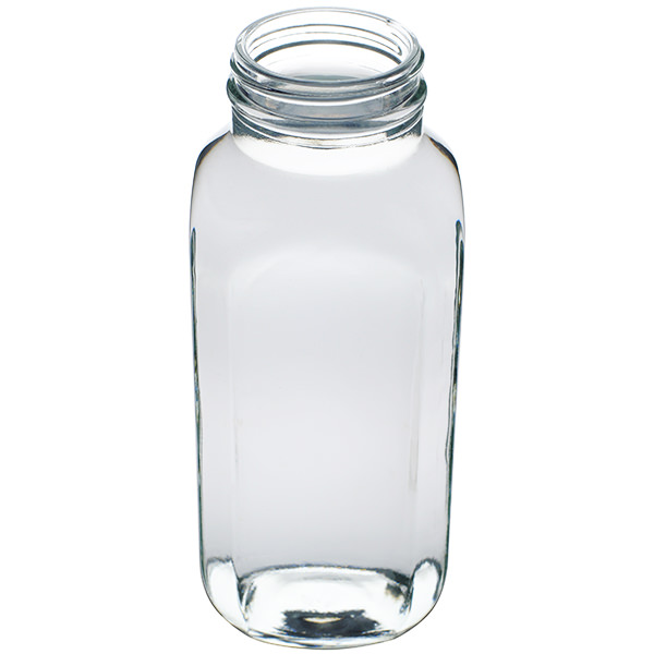16OZ FLINT GLASS FRENCH SQUARE - 48-405 NECK