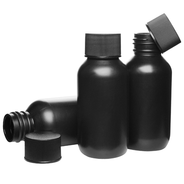 08 oz Natural HDPE Boston Round Bottle - 24/410 - Wholesale Supplies Plus