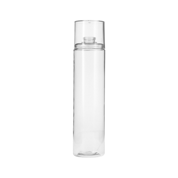 8OZ CLEAR PET  CYLINDER BOTTLE - 20MM FERRUL NECK
