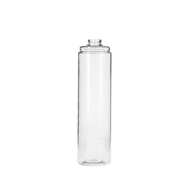 8OZ CLEAR PET  CYLINDER BOTTLE - 20MM FERRUL NECK-detail image