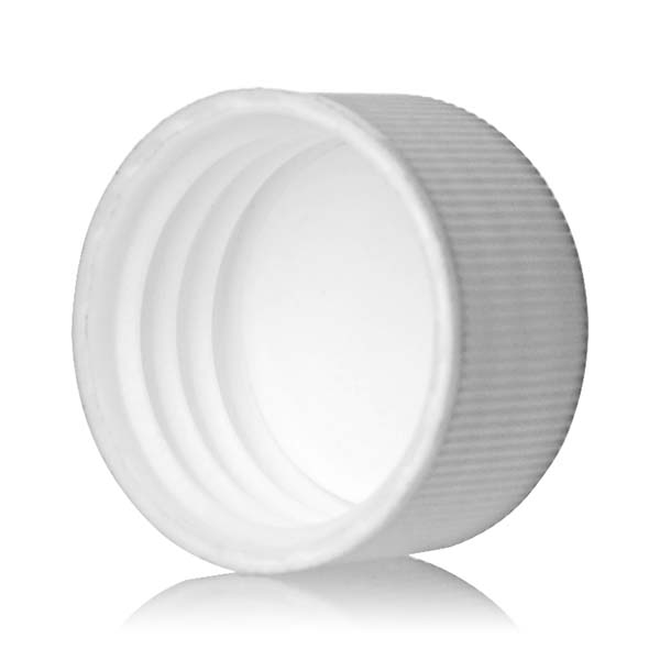 24-414 WHITE RIB SIDE MATTE TOP PLASTIC DEEP SKIRT CAP - F217 LINER-detail image