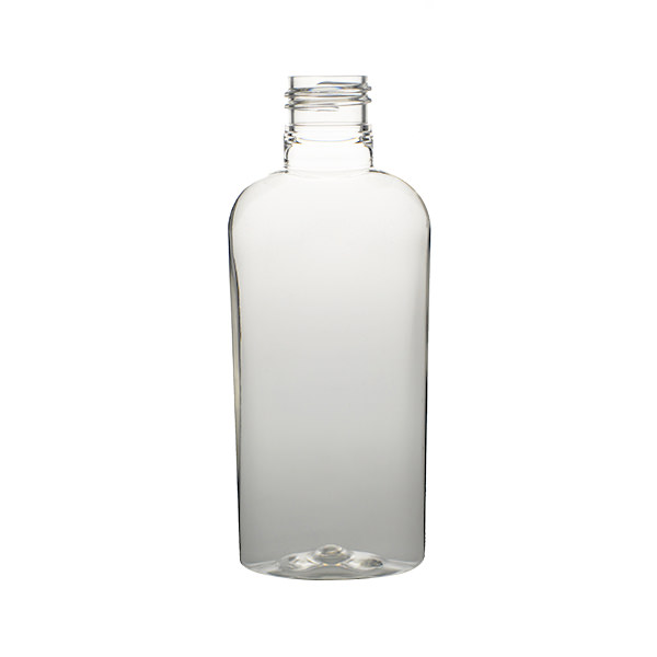6OZ CLEAR TEARDROP OVAL PET PLASTIC BOTTLE - 23-415