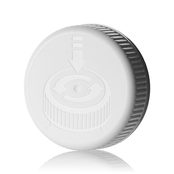 45-400 WHITE PP VISTA CHILD-RESISTANT CLOSURE