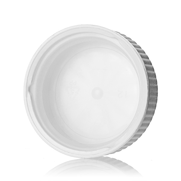 38-400 WHITE RIB SIDE / TEXT TOP PP VISTA CHILD-RESISTANT CLOSURE-detail image