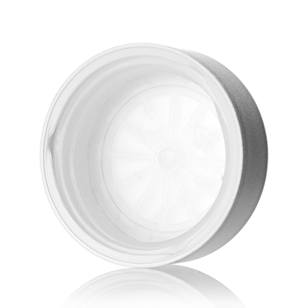 33-400 WHITE MATTE PP VISTA CHILD-RESISTANT TEXT TOP CLOSURE-detail image