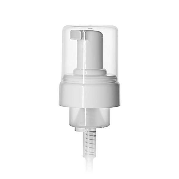 43MM WHITE PP FOAMER PUMP WITH OVERCAP