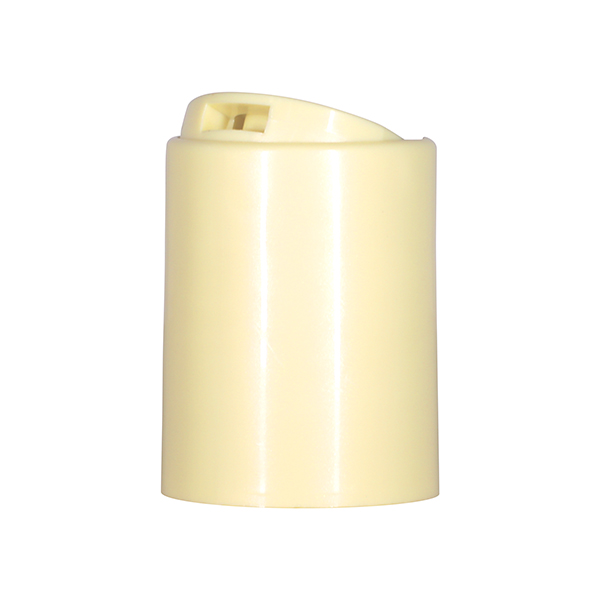 24-415 YELLOW SMOOTH SIDE PP EASY OPEN DISC TOP CAP .308" x .110" ORIFICE