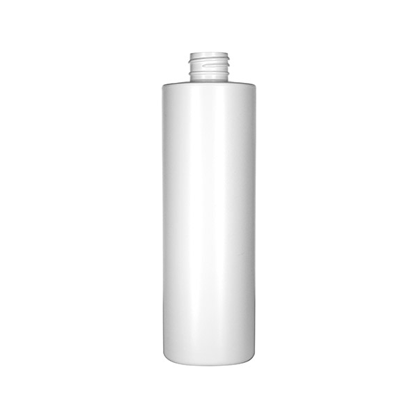 16OZ WHITE HDPE CYLINDER ROUND - 28-410 NECK
