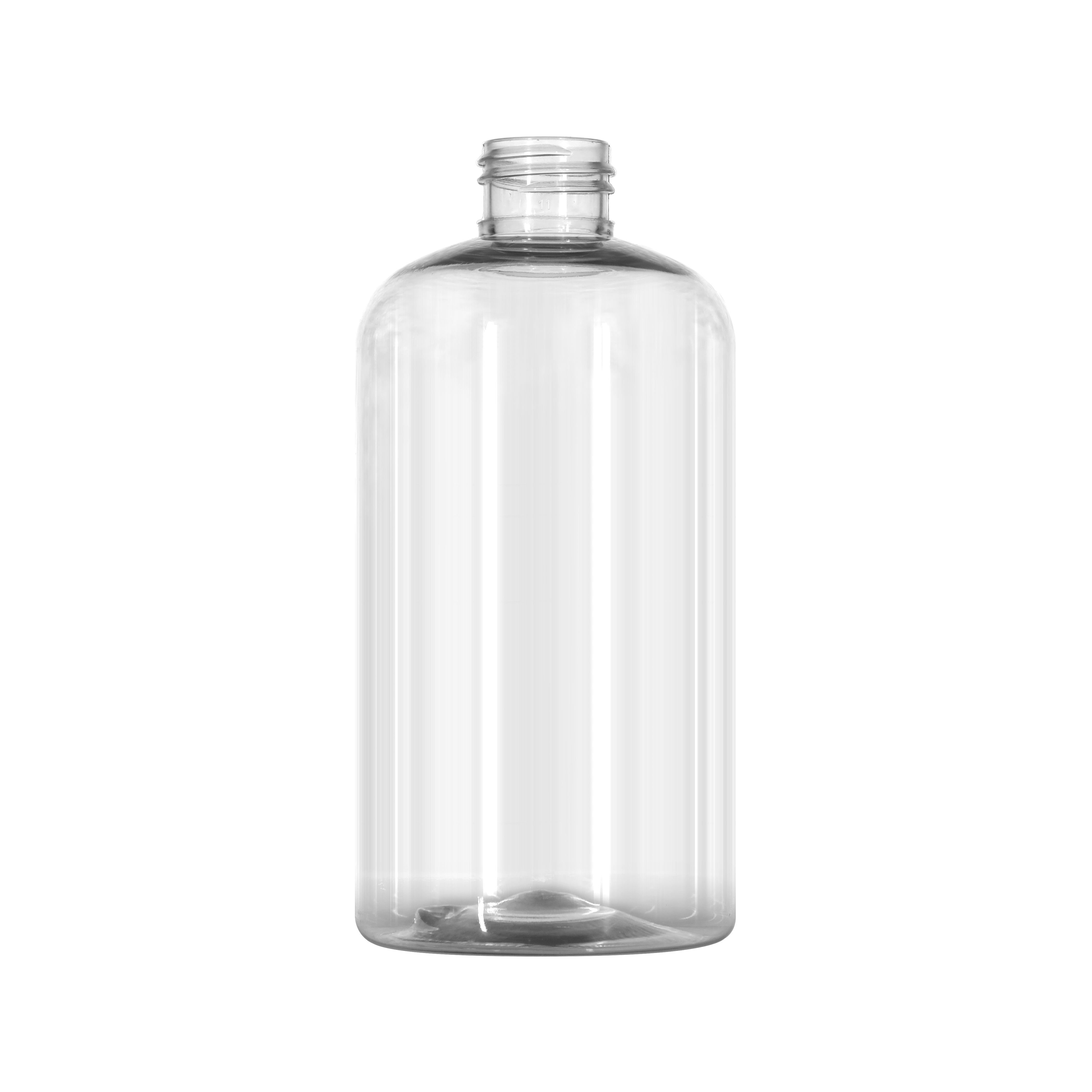 360ML CLEAR PET 25 PERCENT PCR BOSTON ROUND - 24-410 NECK