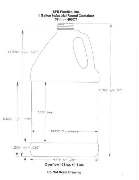 1GALLON NATURAL HDPE TALL JUG ROUND - 38MM NECK-detail image