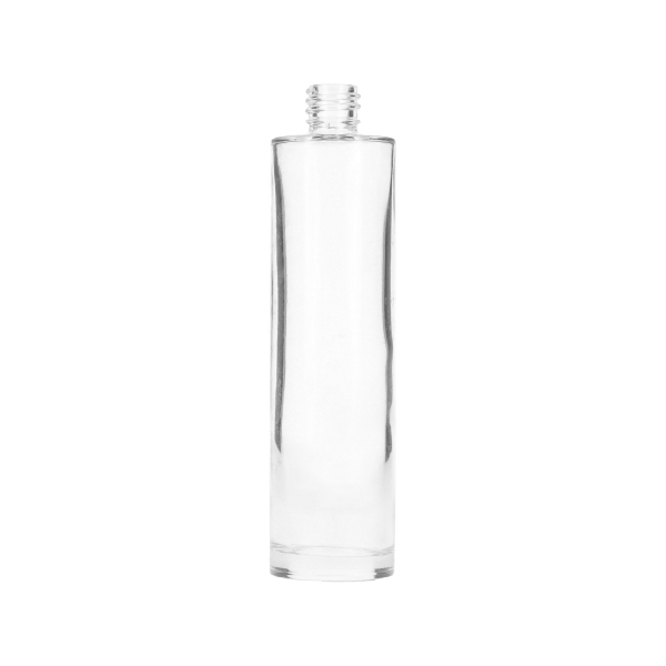 100ML FLINT GLASS LIFE CYLINDER BOTTLE - 18-415 NECK