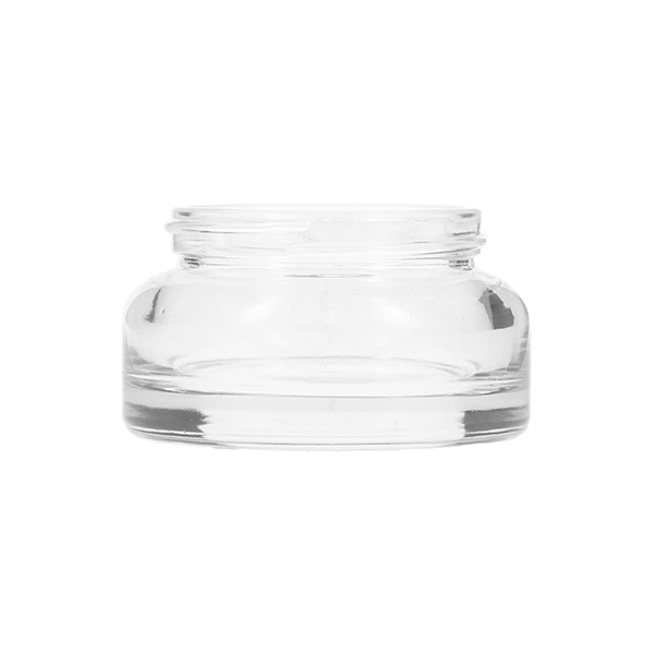50ML FLINT GLASS COSMETIC JAR ROUND - 58-405 NECK