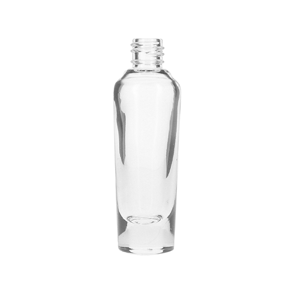 30ML FLINT GLASS HEAVY BASE COSMETIC BOTTLE ROUND - 18-415 NECK