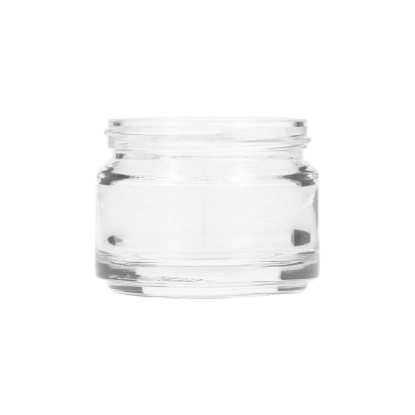 50ML FLINT GLASS DESSERT JAR ROUND - 58-405 NECK