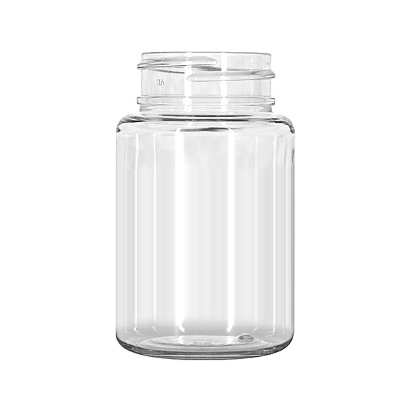 100ML CLEAR PET PACKER BOTTLE ROUND - 33-400 NECK FINISH
